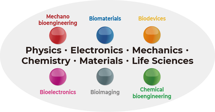 Physics, Electronics, Mechanics, Chemistry, Materials and Life Sciences